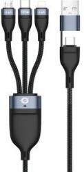 Conceptronic Usb 3-In-1 Pd 3.0 100W Fast Charging Cable 1.5M, 20V 5A, 480Mbps, E-Mark