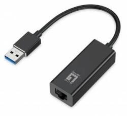 LevelOne LevelOne USB Gigabit Ethernet Adapter USB-0401 Gigabit USB Network Adapter, Wired, USB, Ethernet, 1000 Mbit/s, Black