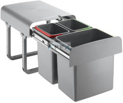 EKOTECH - Beépíthető hulladékgyűjtő EKKO 40 - 1x16 liter+2x8 liter - webmuszaki