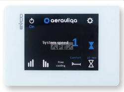 Aerauliqa CTRL-HO digitális fali szabályozó egység Orion szellőztetőkhöz