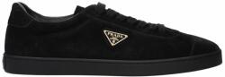 Prada bőrszandál, fordított bőr, F85943, fekete, 42 EU