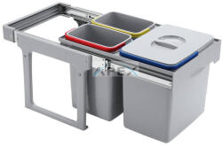 EKOTECH - Beépíthető hulladékgyűjtő EKKO EASY 40 - 1x16 liter+2x8 liter - webmuszaki