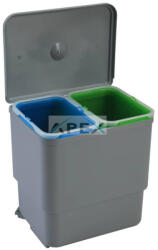 EKOTECH - Beépíthető hulladékgyűjtő SESAMO 45 - 2x8 liter - webmuszaki