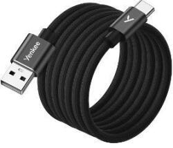 YENKEE Cablu Magnetic USB-A - USB-C 18W (YCU MAGNETIC 04 BK) - pcone