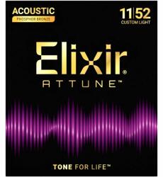 ELIXIR - Phosphor Bronze Attune 11-52 Custom Light akusztikus húrkészlet