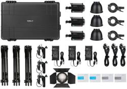 NANLITE Kit 3x Lampa LED NanLite Forza 150+accesorii