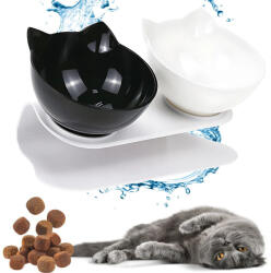  Dupla Etetőtál Állvánnyal, 2 X 400 ml