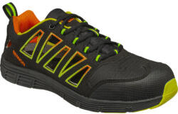 PAYPER Bennon Rebel 0763031050-35 S1p Esd Szellős Félcipő, Fekete/zöld (35)