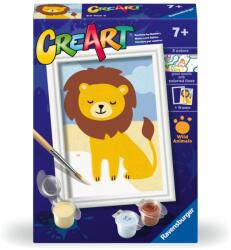 Ravensburger - CreArt pictura pe numere pentru copii leu salbatic - RVSPBN23965 (RVSPBN23965)