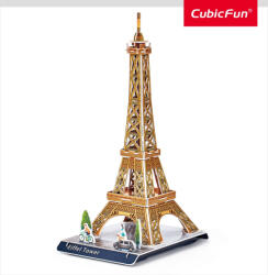 CubicFun - Puzzle 3D turnul Eiffel 31 piese - CUW3195 (CUW3195)