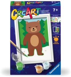 Ravensburger - CreArt pictura pe numere pentru copii urs salbatic - RVSPBN23968 (RVSPBN23968)
