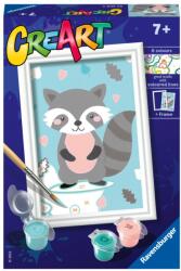 Ravensburger - CreArt pictura pe numere pentru copii raton dragalas - RVSPBN20208 (RVSPBN20208)