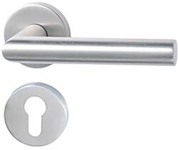 STROXX Maner usa interior STROXX cu rozeta pentru cilindru si maner la 90 de grade, material inox mat