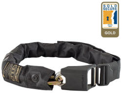 Hiplok Gold integrált láncos lakat, 85 cm x 10 mm, fekete