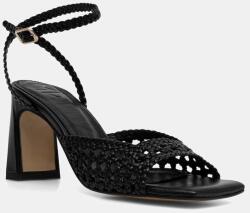 Souliers Martinez sandale cu toc din piele LEA PPY2-OBD2W0_99X (LEA.BLACK)