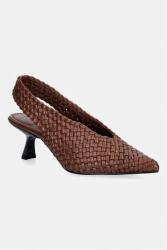 Souliers Martinez stiletto din piele BIANCA PPY2-OBD2UU_89X (BIANCA.DBROWN)