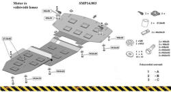 Scut Protection TAS14.803 - Motor- és váltóvédő lemez