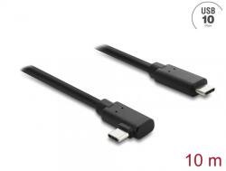 Delock Cablu Activ Optic USB type C 10Gbp T-T drept/unghi 10m, Delock 87242 (87242)