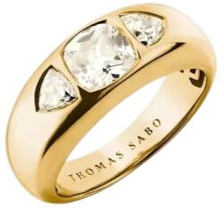 Thomas Sabo tripla köves aranyozott gyűrű (TR2525-414-14-54)