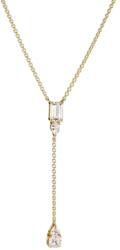 Thomas Sabo áttetsző köves aranyozott Y nyaklánc (KE2364-414-14-L50V)