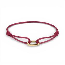Thomas Sabo piros textilkarkötő aranyozott nyitható láncszemmel (C1210-413-50-L24V)