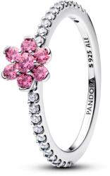 Pandora Szikrázó rózsaszín virág gyűrű - 194499C02-54 (194499C02-54)