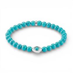 Thomas Sabo türkiz gyöngyös védelmező szem karkötő (A2210-404-17-L19)