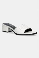 Guess papuci pentru femei, din piele CERINNA PPY2-KLD0JF_01X (FLJCNN.LEP03.WHITE)