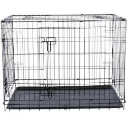 TRIXIE Home Kennel M-L - szobakennel (horganyzott fém, fekete) kutyák részére (93x69x62cm)