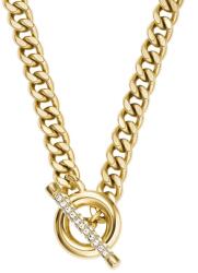Fossil colier pentru femei, din oțel chirurgical cu cristal Carlie 99KK-AKDAJ2_GLD (JF04956710)