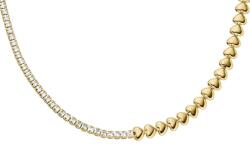 Fossil colier pentru femei, cu cristal Sutton 99KK-AKDAIU_GLD (JA7302710)