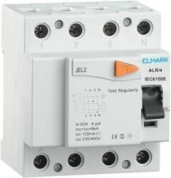 ELMARK 40831 JEL2 Áram-védőkapcsoló 2 pólusú 4, 5kA 4P 32A/30mA (40831)