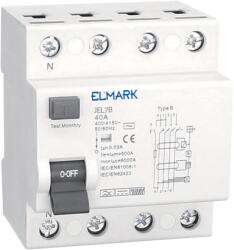 ELMARK 40857 BELECTROMAG. JEL1B ÁRAMVÉDŐ kapcsoló, 10kA, 4P, B típus, 80A/30mAJEL7B (40857B)