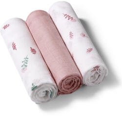 BabyOno textilpelenka színes 3db bambusz rózsaszín 397/14 - vital24