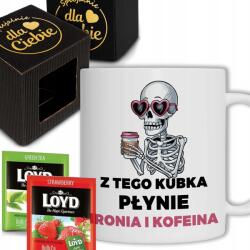 Style Couture Fehér Bögre Irodai Ajándék Irónia És Koffein Loyd Tea 8DB