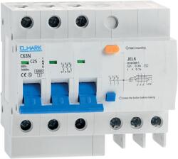 ELMARK 40336 Kombinált Elektronikus áramvédő Kapcsoló Jel6 C50 3p 50a/300majel6 (40336)