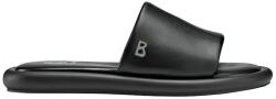 BOGNER papucs lapos sarok férfi bőr PORTOFINO - fekete Férfi 42