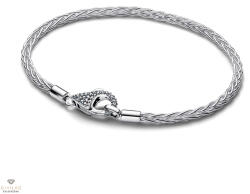 Pandora Pavé-zárós rókafarok láncú karkötő 19 cm - 594462C01-19