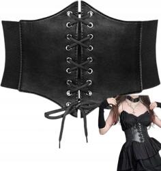  Öv Széles Fűzős Gumis Korzett Öv Női Rugalmas Retro 73CM (240523YQ01-1Q)