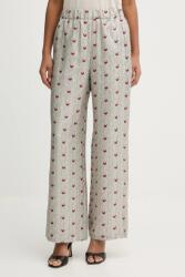 MM by Max Mara selyemnadrág PIOVRA - szürke 40