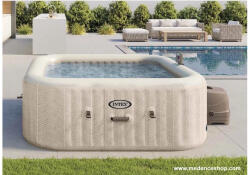 Intex Masszázsmedence, 6 személyes Mobil Jacuzzi PureSpa Chevron Deluxe INTEX 28472 (SS_28472)
