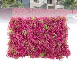  Panou Artificial din Plastic, 60x40 cm, Usor de Montat, Ideal pentru Perete, Balcon, Terasa, Rezistent la UV, Roz (19079-62)