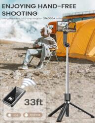 Anxre ANXST01 szelfibot fekete (ANXRE Selfie Stick Statyw Tripod 125cm)