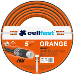 Cellfast Locsolótömlő 5 rétegű ORANGE 3/4" 25 m