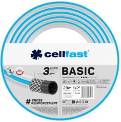 Cellfast Locsolótömlő 3 rétegű BASIC 1/2" 20 m