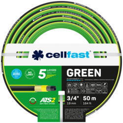 Cellfast Locsolótömlő 5 rétegű GREEN 3/4" 50 m