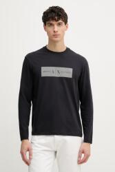 Giorgio Armani póló férfi pamut - sötétkék XL - answear - 21 490 Ft