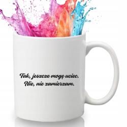 Style Couture Fehér Bögre Vicces Ajándék Párnak Esküvőre Igen, Még El Tudok Szökni