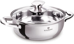 BLAUMANN Gourmet Line rozsdamentes lábas üvegfedővel 28 cm (BL-3867)