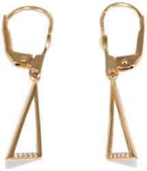 Ékszershop Köves hárömszög lógós arany fülbevaló (1317827)